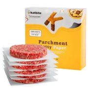 Katbite Patty Paper 1000Pcs, 5.5"x5.5" Parchment Paper Sheets for Wrapping Food