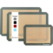 Katbite Silicone Baking Mat Set 11.6 in x 16.5 in Reusable & Nonstick Bakeware Liners 3 Pieces
