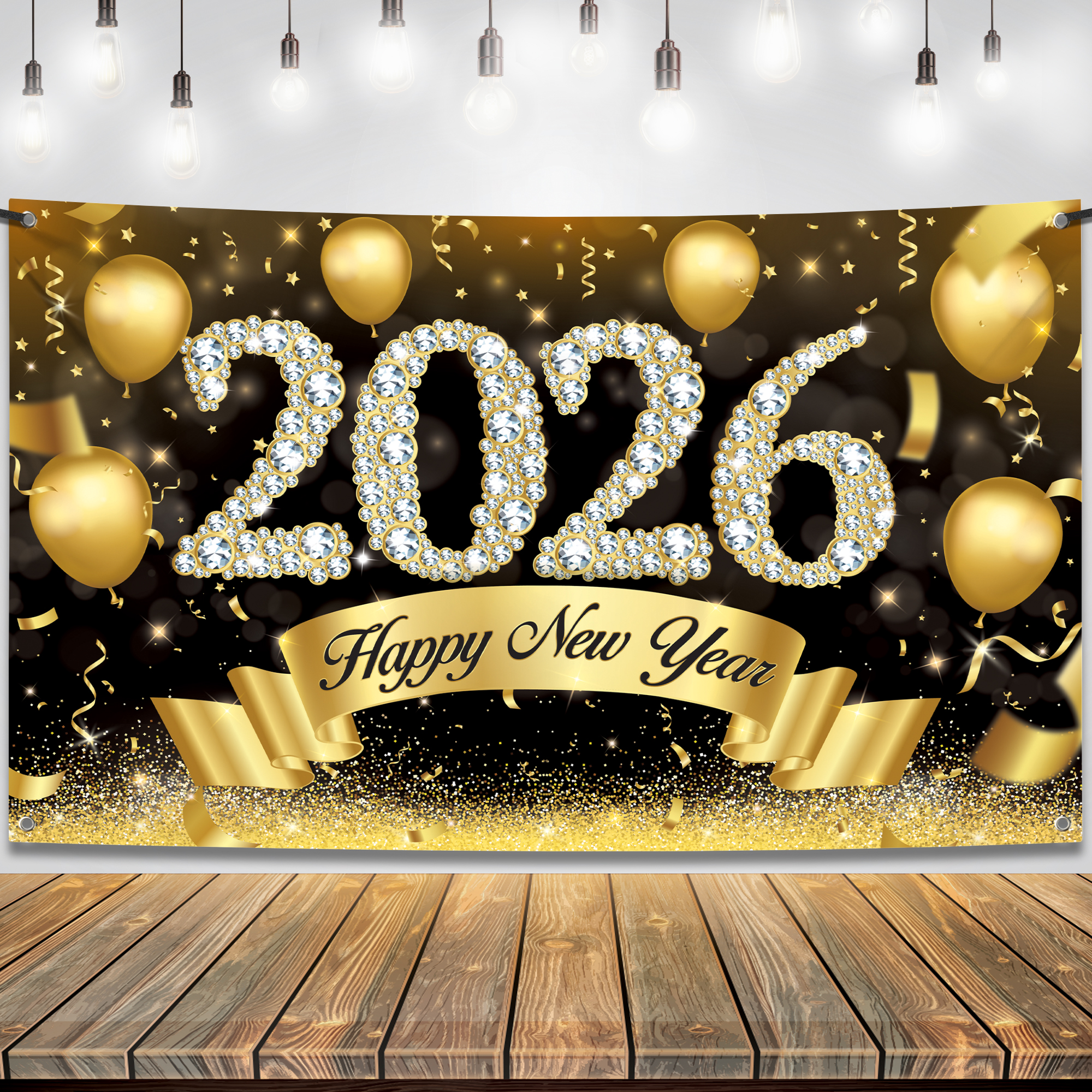 KatchOn, XtraLarge Happy New Year Banner 2026 - 72x44 Inch | New Year ...