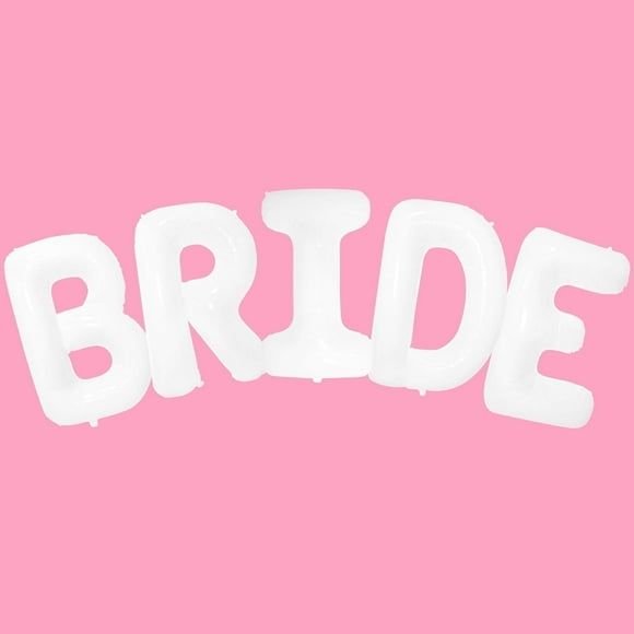 KatchOn, Giant Bride Balloons White - 40 Inch | Bachelorette Party Decorations | White Bride Balloons for Bridal Shower Decorations | Bridal Shower Balloons | Bachelorette Balloons