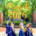 thumbnail image 1 of KatchOn, Gold Class of 2026 Balloons Banner - Script, 16 Inch | 2026 Balloons Graduation, Graduation Decorations 2026 | Class of 2026, Grad Decorations, 1 of 8
