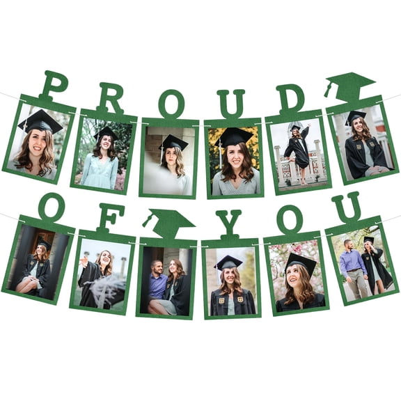 KatchOn, Grad Photo Banner 2026 - Large, 10 Feet | Felt Proud of You Banner | Graduation Picture Display Class of 2026 Personalized | Graduation Decorations 2026