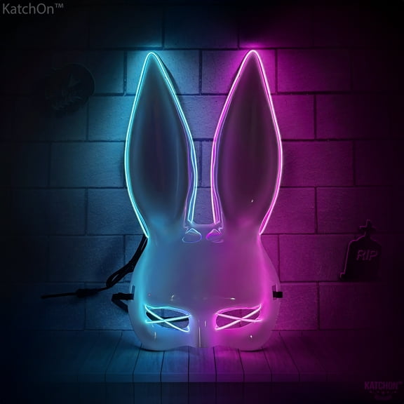 KatchOn Halloween White Rabbit Mask