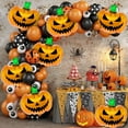 thumbnail image 1 of KatchOn, Scary Halloween Pumpkin Balloons -Large 30 Inch | halloween Balloons for scary decorations | Indoor Halloween Party Decorations | Halloween Pumkin Balloons | Halloween Decorations, 1 of 7