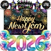 KatchOn, Neon New Years Eve Party Supplies 2026 - Rainbow New Year Decorations 2026 | Rainbow 2026 Balloons | Happy New Year Banner, Disco Balloons | New Years Decorations 2026 | NYE Decoration