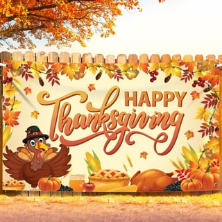 Happy Thanksgiving Banner Decorations Set