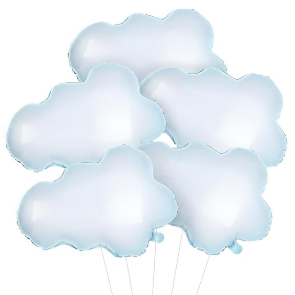 KatchOn, Huge Clouds Balloon Set - 30 Inch, Pack of 5 | Clouds Party Decorations | On Cloud 9 Bachelorette Decorations | Baby Shower Decoration | Cloudbabies Decoration | On Cloud 9 Balloons