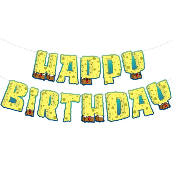 KatchOn, Large Happy Birthday Banner - 10 Feet | Yellow Theme Birthday Party Supplies For Boy And Girl birthday Party Decorations