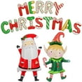thumbnail image 1 of KatchOn, Merry Christmas Balloon Banner Set - 38 Inch, Pack of 16 | Santa Balloon, Christmas Party Decorations | Christmas Balloons, Santa Claus Balloon | Holiday Decor, 1 of 5