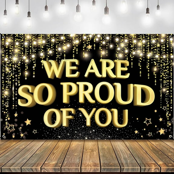 KatchOn, Red We Are So Proud of You Banner - XtraLarge, 72x44 Inch | Congratulations Banner for Graduation Party Decorations 2024 | Congratulations Decorations | Graduation Decorations Class of 2024