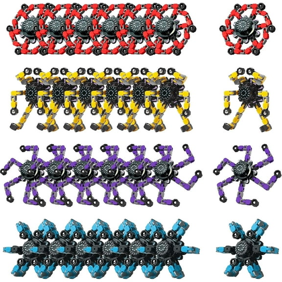 KatchOn, Transformable Fidget Toys Bulk - Pack of 24 | Robot Fidget Spinners, Christmas Party Favors for Kids 8-12 | Treasure Box Toys for Classroom | Goodie Bag Stuffers, New Years, Christmas Gifts