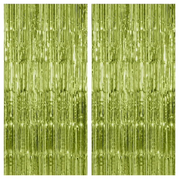 KatchOn, XtraLarge Silver Backdrop Curtain - Pack of 4 | Silver Streamers Backdrop for Prom Decorations, Graduation Decorations 2025 | Fringe Backdrop for Birthday and Bachelorette Decorations