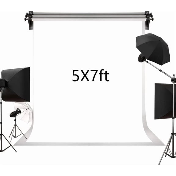 Kate 5Ft7Ft Solid White Backdrop Portrait Background For 5Ftx7Ft,