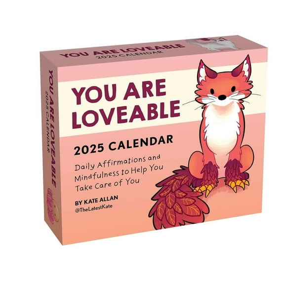 Kate Allan 2025 Day-To-Day Calendar: You Are Lovable, (Paperback)