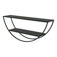 thumbnail image 1 of Kate And Laurel Half Circle Metal Floating Shelf, 25.98 In x 5.91 In, Black, 1 of 6