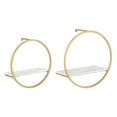 thumbnail image 1 of Kate And Laurel Round Medium Density Fiberboard Floating Shelf, 13.75 In x 6.5 In, White, 1 of 6
