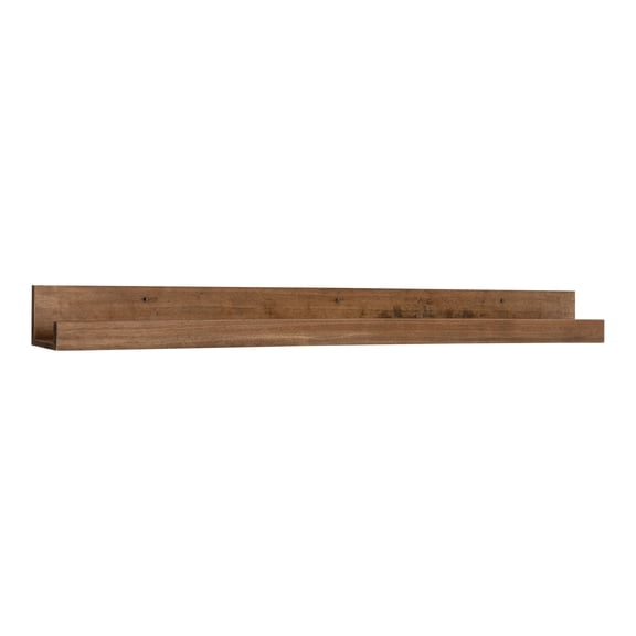 Kate And Laurel Wood Floating Shelf, 42 In x 3.5 In, Brown