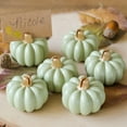 thumbnail image 1 of Kate Aspen 12pcs Fall Decor Green Pumpkin Place Card Holder, Place Settings, Perfect for Thanksgiving Table Decor, Fall Themed Weddings, Bridal Brunches (Place Cards Included), 1 of 3