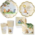 thumbnail image 1 of Kate Aspen Honey Bear 78-Piece Winnie Baby Shower Plates and Cups and Napkins Sets for 16 Guests, Classic Winnie Baby Shower Decorations Boy or Girl, Party Paper Plates & Party Supplies, 1 of 1