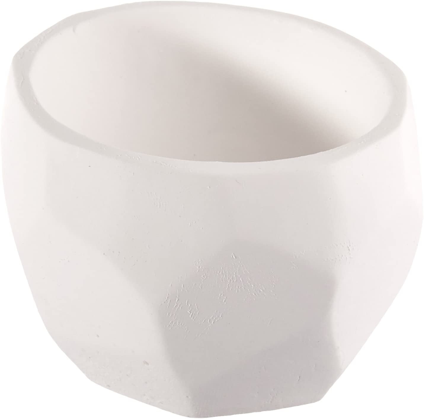 Kate Aspen Modern Garden Geometric Planter, White, Set of 4