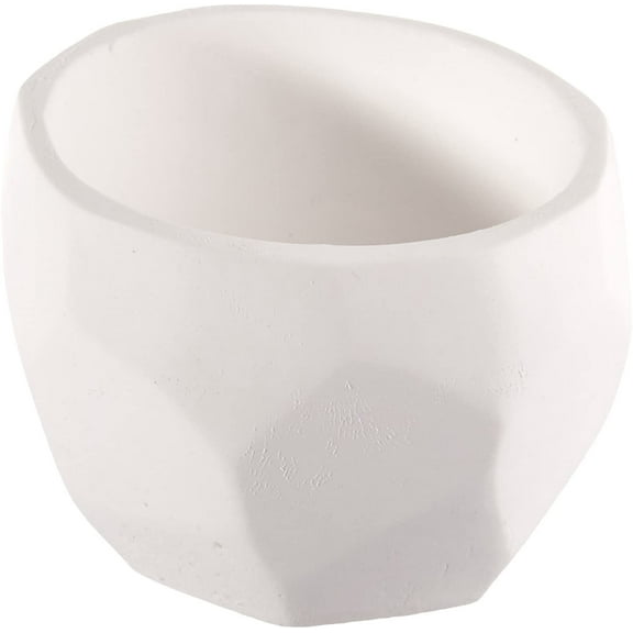 Kate Aspen Modern Garden Geometric Planter, White, Set of 4