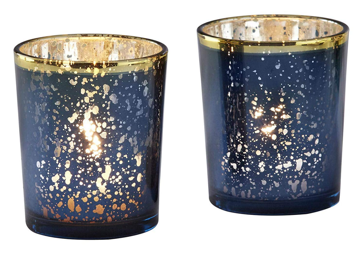 Kate Aspen Tea Light Holder, Mercury Glass Tealight Candle Holders, Perfect Wedding Favor, Bachelorette Favor or Bridal Shower Favor - 6 Sets of 4, 24 Pieces