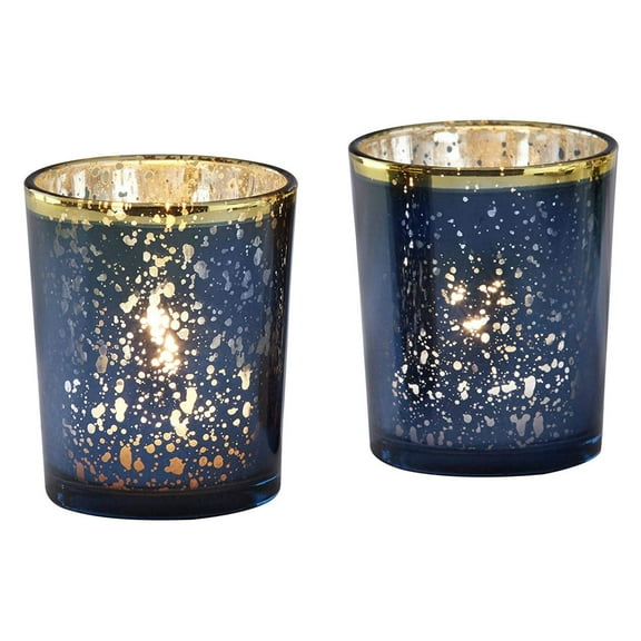 Kate Aspen Tea Light Holder, Mercury Glass Tealight Candle Holders, Perfect Wedding Favor, Bachelorette Favor or Bridal Shower Favor - 6 Sets of 4, 24 Pieces