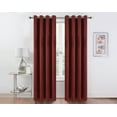 thumbnail image 1 of Kate Aurora 2 Pack Hotel Embossed Textured Light Filtering Grommet Top Window Curtain Panels - Assorted Colors, 84 in. Long, 1 of 3