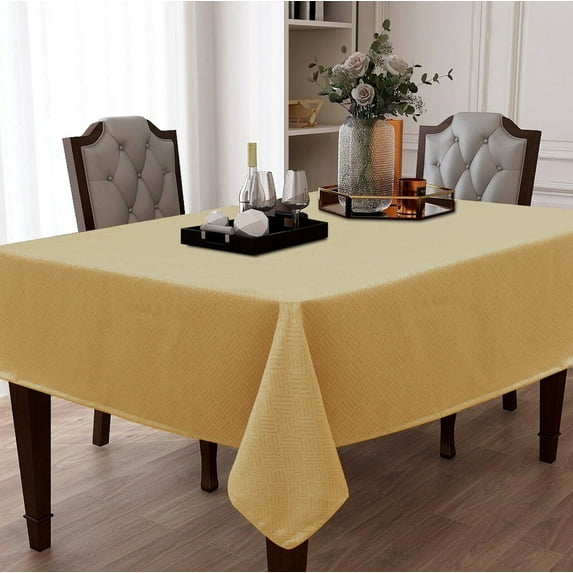 Kate Aurora Boston Contemporary Lux Geometric All Purpose Embossed Tablecloth -