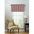 thumbnail image 1 of Kate Aurora Country Farmhouse Plaid Lodge Rod Pocket Window Valance - Assorted Colors, 1 of 1