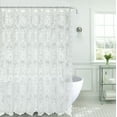 thumbnail image 1 of Kate Aurora Country Farmhouse Shabby Chic Floral Lace Shower Curtain - Assorted Colors, 1 of 2