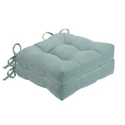 Kate Aurora Country Living Plush Solid Colored Country Farmhouse Chair Cushions/Pads With Tear Proof Ties - Assorted Colors