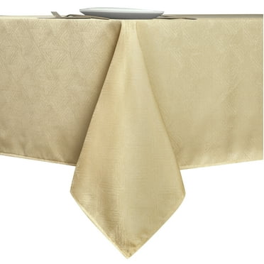 Kate Aurora Diamond Textured Spill & Stain Proof All Purpose Fabric Tablecloths - Assorted Colors & Sizes