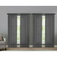 thumbnail image 1 of Kate Aurora Gray Rod Pocket Sheer Curtains, 52” x 84” (4 Panels), 1 of 1