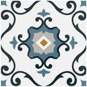 Kate Aurora Home Basics Do It Yourself 12”x12” Peel ‘N’ Stick Self Adhesive Vinyl Floor Tiles Pack Of 20 - Assorted Styles