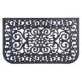 thumbnail image 1 of Kate Aurora Lattice Tuscany Wrought Iron Designed Non Skid Rubber Outdoor Mat, 1 of 3