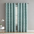 thumbnail image 1 of Kate Aurora Living 2 Pack 100% Total Blackout Thermal Insulated Energy Saving Grommet Curtains - Assorted Colors & Sizes, 1 of 3