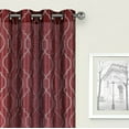 thumbnail image 1 of Kate Aurora Living 2 Pack Embroidered Lattice Grommet Top Curtains - Assorted Colors, 1 of 2