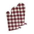 thumbnail image 1 of Kate Aurora Living 2 Pack Gingham Plaid Checkered Country Farmhouse Oven Mitts - Assorted Colors, 1 of 2