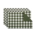 thumbnail image 1 of Kate Aurora Living 4 Pack Gingham Plaid Checkered Country Farmhouse Cotton Placemats - Assorted Colors, 1 of 4