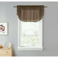 thumbnail image 1 of Kate Aurora Living Crystal Sheer Double Layered Rod Pocket Ascot Window Valances - Assorted Colors, 1 of 3