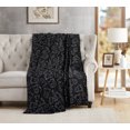 thumbnail image 1 of Kate Aurora Scary Halloween Ghosts Black & White Oversized Accent Throw Blanket - 50 In. X 70 In., 1 of 3