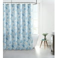 thumbnail image 1 of Kate Aurora Seaside Villa Mosaic Coastal Seashells & Starfish Fabric Shower Curtain, 1 of 1