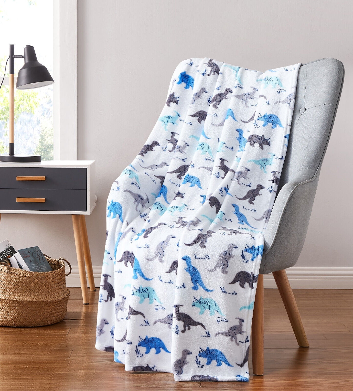 Dinosaur fleece throw blanket sale