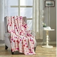 thumbnail image 1 of Kate Aurora Valentine's Day "Be Mine" Hearts Ultra Soft & Plush Accent Throw Blanket - 50 In W X 60 In. L, 1 of 2
