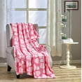 thumbnail image 1 of Kate Aurora Valentine's Day Pink Polka Dot Hearts Ultra Soft & Plush Accent Throw Blanket - 50 In W X 60 In. L, 1 of 2