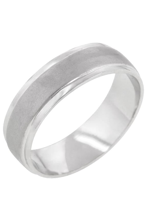 Genuine Rhodium Plated Eternity Ring in Silvertone- Size 5
