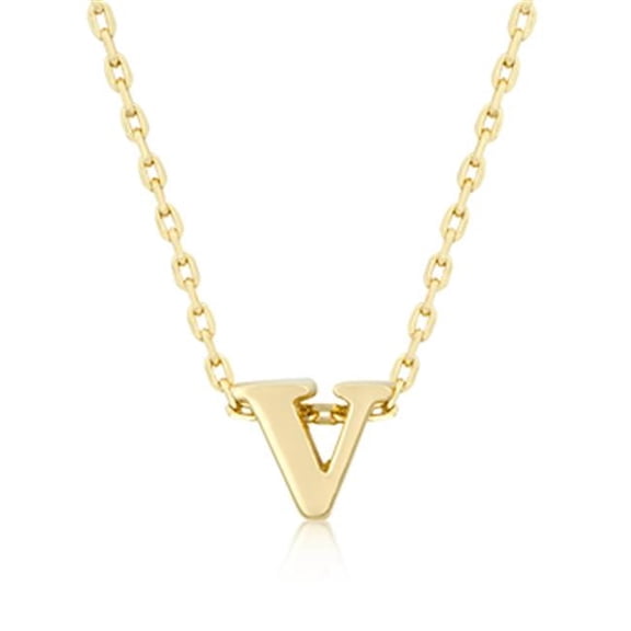 Kate Bissett Golden Initial V Pendant