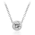 thumbnail image 1 of Kate Bissett P11001R-C01 Bezel Compass Silvertone Necklace, 1 of 1