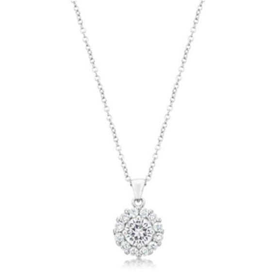 Kate Bissett P50163R-C01 Bella Bridal Pendant In Clear